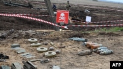 Архівне фото: розмінування території поблизу Броварів, 21 квітня 2022 року
