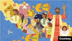 Ілюстрація до книги Гаґади українською. Графічний дизайнер: Елла Пері Ілюстратор: Шошанна (Сузанна) Круглова