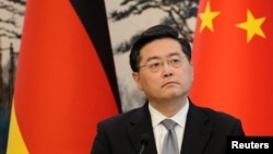 资料照片: 中国前外交部长秦刚