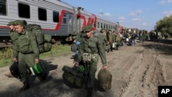 Фото для ілюстрації: російські новобранці в Волгограді, Росія, вересень 2022 рік