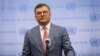 Міністр закордонних справ України Дмитро Кулеба виступає перед пресою перед початком на засідання Ради Безпеки ООН щодо ситуації в Україні, у штаб-квартирі ООН у Нью-Йорку, США, 17 липня 2023 року. REUTERS/Brendan McDermid