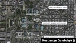 Мапа капітолійського пагорбу. Графіка: Костянтин Голубчик