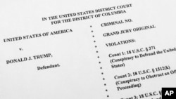 Звинувачення проти колишнього президента США Дональда Трампа, фото від 1 серпня 2023 року, Вашингтон