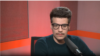Oleksandr Khomenko, cofounder of MUR art group, speaks with VOA in April 2024