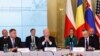 Президент США Джо Байден відвідує саміт дев'яти країн-членів НАТО з Центральної та Східної Європи "Бухарестська дев'ятка" 22 лютого 2023 року. Фото: Reuters/Evelyn Hockstein