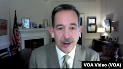 Скріншот інтерв'ю з колишнім послом США в Польщі Стівеном Маллом. 29 Листопада, 2023