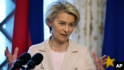 Президентка Єврокомісії Урсула Фон дер Ляєн виступила на спільній прес-конференції з президентом Філіппін Фердинандом Маркосом-молодшим, 31 липня 2023 року