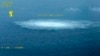 瑞典海岸警衛隊飛機2022年9月27日拍攝的波羅的海北溪輸氣管天然氣洩漏