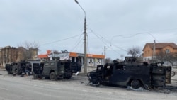 Знищена російська військова техніка на дорозі у Харкові 28 лютого 2022р.
