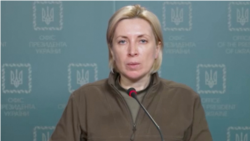 乌克兰副总理韦列修克（Iryna Vereshchuk）（路透社2022年3月11日视频截图）