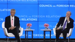 新加坡总理李显龙(Lee Hsien Loong)3月30日到美国智库外交关系协会（Council on Foreign Relations）参与会谈，寻求维护印太和平。 （视频截图）