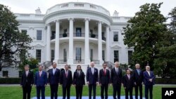 拜登总统和东盟成员国领导人。