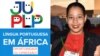 Mosaico com Raquel Pinto, coordenadora da JUPLP, Juventude Unida dos Países de Língua Portuguesa