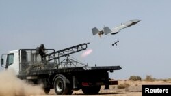 Військові навчання Ірану із використанням дрона, 25 серпня 2022. Iranian Army/WANA/REUTERS