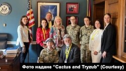 Засновниці Cactus and Tryzub під час зустрічей у Конгресі США в рамках Ukraine Action Summit