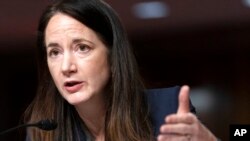 Директорка Національної розвідки США Авріл Гейнс під час слухань в Сенаті, травень 2022 року