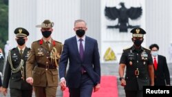 澳大利亚总理阿尔巴尼斯2022年6月6日在印度尼西亚访问。（路透社）