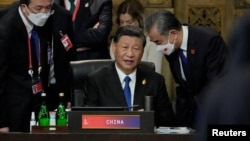 中国领导人习近平在巴厘岛出席G20峰会。（2022年11月15日）