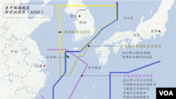 中国划设的东中国海防空识别区与韩国ADIZ部分重叠