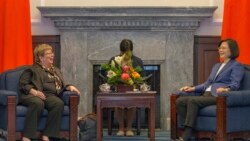 USCC白嘉玲访问台湾并会见总统蔡英文（台湾总统府资料照）