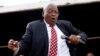 FILE - Former South African president Jacob Zuma dances as he addresses supporters outside the high court in Durban, South Africa, June 8, 2018.