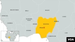 Bản đồ Bama, Nigeria.