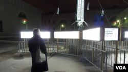 莫斯科介绍斯大林政治迫害地点的展览。（美国之音白桦拍摄）