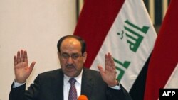 Thủ tướng được chỉ định Nouri al-Maliki phát biểu với Nội các rằng ông muốn tập trung vào vấn đề an ninh và phát triển ngành công nghiệp, dầu khí, nông nghiệp và điện lực