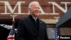 Tổng thống tân cử Joe Biden vận động cho hai ứng viên Thượng nghị sĩ của Đảng Dân chủ tại Georgia, ngày 15/12/2020.