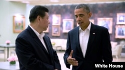 美国总统奥巴马和中国国家主席习近平