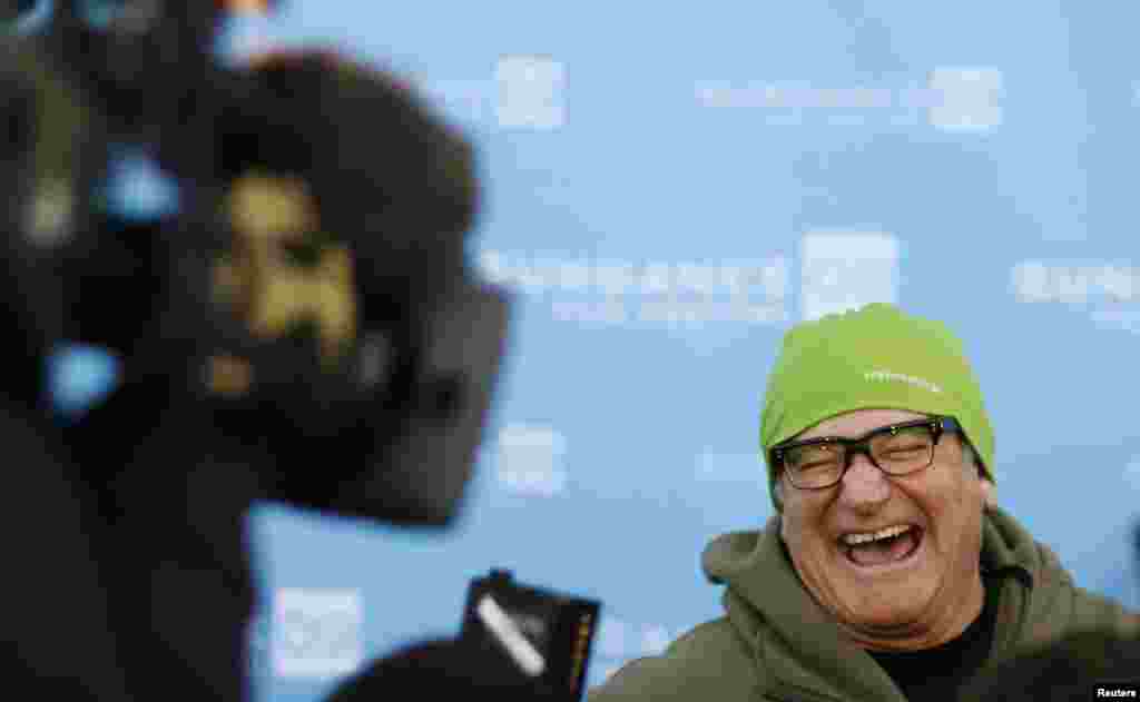 Nam diễn viên Robin Williams tại buổi ra mắt bộ phim "Người bố vĩ đại nhất thế giới" tại Liên hoan phim Sundance ở Park City, Utah, ngày 18/1/2009.