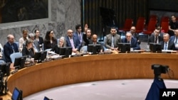 2024年11月20日，在纽约联合国总部举行的联合国安理会会议上，美国驻联合国副大使罗伯特·伍德举手否决了呼吁加沙停火的决议草案。 