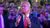 Избранный президент Дональд Трамп на митинге накануне его инаугурации в Вашингтоне, 19 января 2025 года. REUTERS/Carlos Barria TPX 