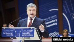 Президент Петро Порошенко у Страсбурзі 11 жовтня 2017р.