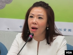 台湾在野党国民党立委李彦秀 (美国之音张永泰拍摄)