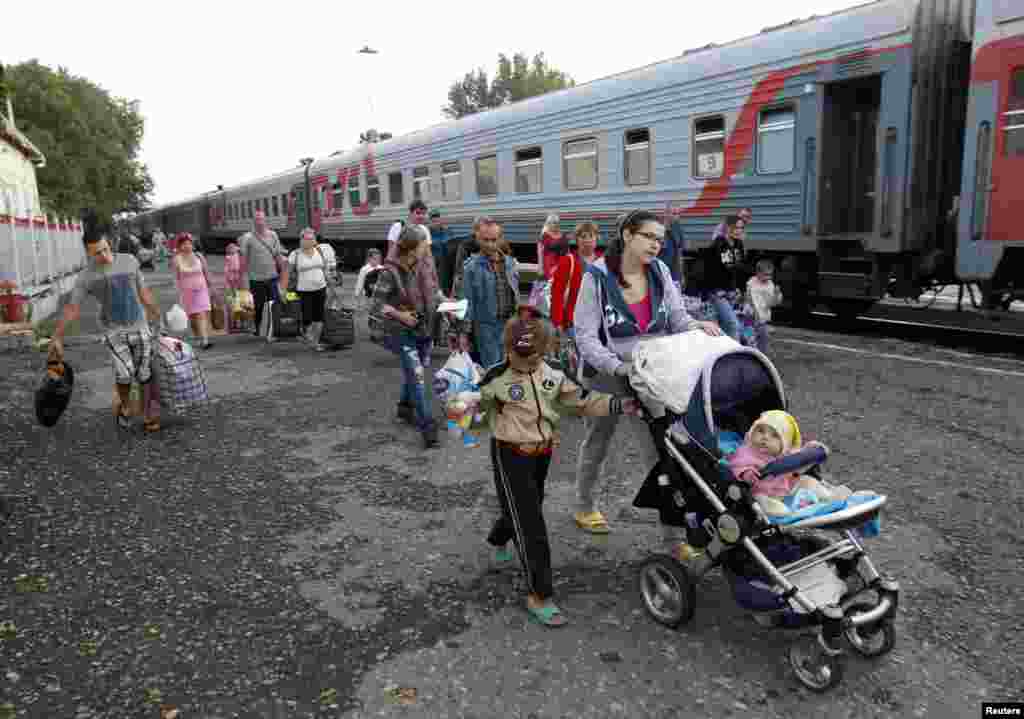 Біженці з України у Ставрополі.