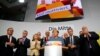 德国总理安吉拉·默克尔（Angela Merkel）在联邦大选后对“投票者调查” 的初步结果做出反应（2017年9月24日）