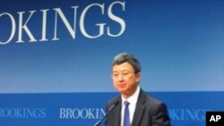朱民在布鲁金斯学会演讲