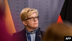 Прем'єрка Інгріда Шимоніте, Рига, 6 травня 2024. Gints Ivuskans / AFP