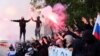 Ультраправі протестувальники беруть участь у демонстрації проти іммігрантів у Любляні, Словенія, 7 червня 2024 р. REUTERS/Borut Zivulovic