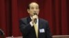 2015年9月13日立法院长王金平在讲话。(美国之音杨明拍摄) 