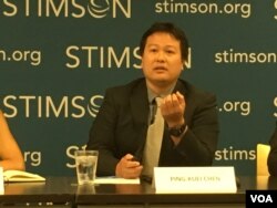台湾学者国立政治大学外交学系助理教授陈秉逵(美国之音钟辰芳拍摄)