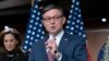 Спікер Палати представників США Майк Джонсон під час прес-конференції на Капітолійському пагорбі у Вашингтоні в середу, 10 квітня 2024 р. AP Photo/Jose Luis Magana