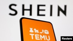 Shein和Temu的标识。