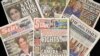 UK daily newspapers on March 8, 2021, show front-page headlines reporting on the story of the interview given by Meghan, Duchess of Sussex, wife of Britain's Prince Harry, Duke of Sussex, to Oprah Winfrey, which aired on US broadcaster CBS.