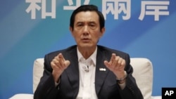 10月17号台湾总统马英九在台北的一次记者会上谈到两岸关系