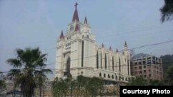 浙江省温州市永嘉县三江教堂（微博图片）