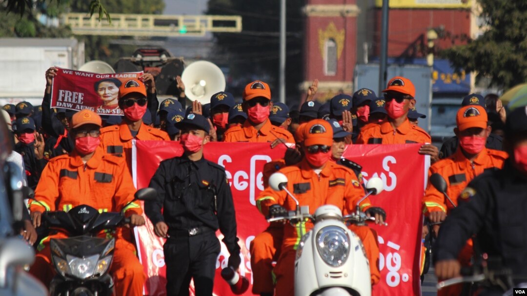 စစ်တပ်အာဏာသိမ်းမှုဆန့်ကျင်တဲ့ မန္တလေးဆန္ဒပြပွဲ။ 