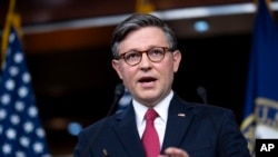 Спікер Палати представників Конгресу США республіканець Майк Джонсон, 29 лютого 2024. AP Photo/J. Scott Applewhite