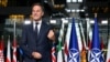 Новий генеральний секретар НАТО Марк Рютте під час церемонії передачі в штаб-квартирі НАТО в Брюсселі, 1 жовтня 2024. Фото JOHN THYS / AFP
